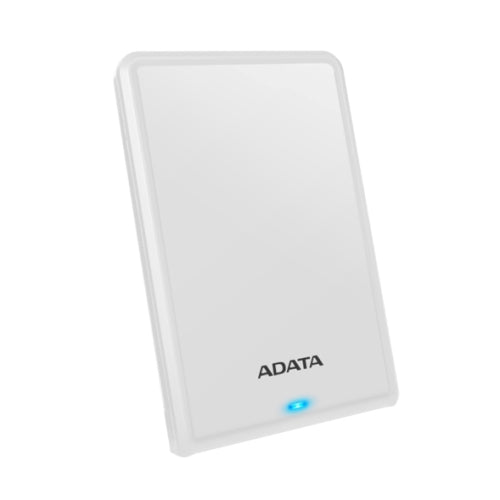 White ADATA HV620S 1TB slim external hard drive, USB 3.2, 11.5mm thickness White ADATA HV620S 1TB slim external hard drive, USB 3.2, 11.5mm thickness